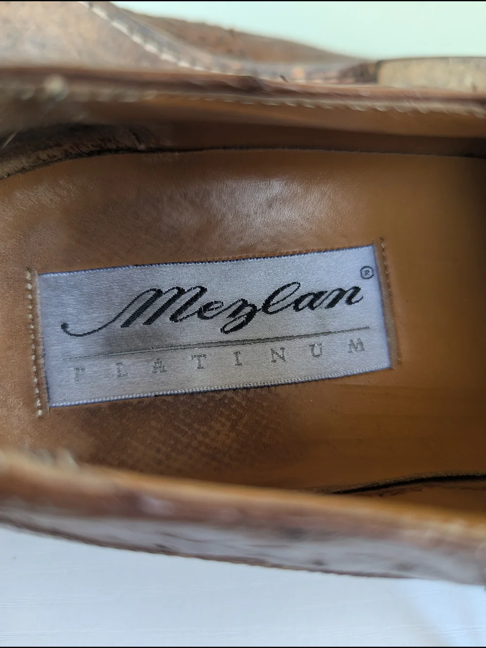 Mezlan handcrafted ostrich